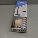 LED Desk Lamp with USB Ports,Touch Desk Lamps for Home Office with 5 Color Modes,3 Brightness Desk Light with Small Night Light,Reading Lamp Table Lamp for Bedroom Bedside Study Black with adapter