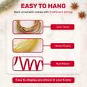 2 x GENANY Firefighter Truck Christmas Ornament, Fire Truck Hanging Ornaments 2025, Wooden Keepsake, Christmas for Men Women, Firefighter Themed Tree Decoration