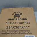 WINDRACING Cat Tunnel Bed for Indoor Cats - Cute Cat Tunnel Toy, Equipped with Washable mats, Square pet Hide and Seek cat cave Toy, Suitable for Kittens/Puppies/Rabbits, (Grey XL:39"X30"X11")