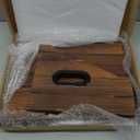 Vinyl Record Storage, Rustic Record Holder,Record Crates for Vinyl, Pine Wood & Metal Record Box for Display, 60Record Capacity LP Album Organizer