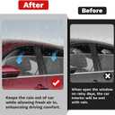Canvcle Sentra Rain Guards - Window Visors for Nissan Sentra 2020-2025, Outside-Mount Tape-On Side Window Wind Deflectors for Sentra Accessories, Vent Visors Shades Rainproof 4PCS