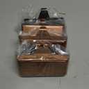 Christmas Stocking Holders - Set of 4, Upgraded Weighted Stocking Hangers for Mantle, Sturdy (Black)