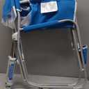 GCI Outdoor Waterside Beach Rocker Folding Beach Chair & Portable Rocking Chair, Saybrook Blue