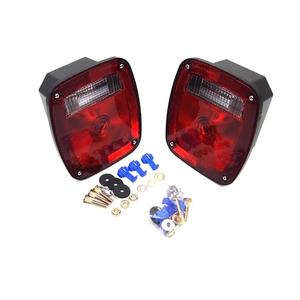 2PC Universal Combination Signal Tail Light Truck Lite Red/clear DOT HTL-T101