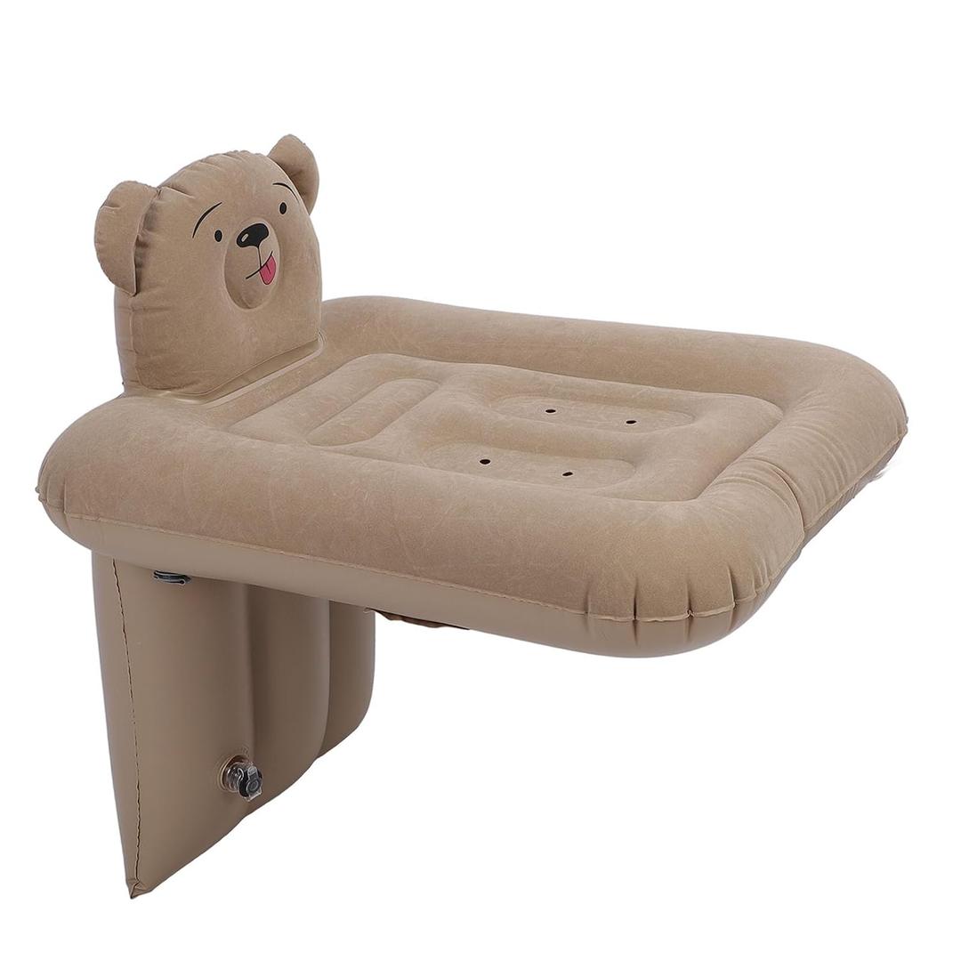 Zerodis Toddler Travel Bed Portable Inflatable Car Bed for Kids Includes Safety Belt 31.5 X 23.62 X 32.28in for Home Camping Traveling
