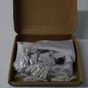 HITOMEN Heavy Duty Floating Shelf Brackets, 6-Inch (1/5'' Thick) Hidden Shelves Hardware, Iron L Brackets, Rustic Industrial Black Metal Wall Shelving Supports, 8 Pack