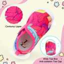 L-RUN Cozy Toddler Slippers Wide Barefoot Kids House Shoes Corduroy Boys Girls Winter Shoes for Indoor and Outdoor Play