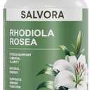 Rhodiola Rosea Supplement Golden Root Adaptogen Capsules - Rhodiola Rosea Extract Powder Alternative with Salidroside for Stress Support - Energy, Focus & Performance, EXP: 05/2028