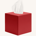 Square Tissue Box Cover, Red, 2 Pack