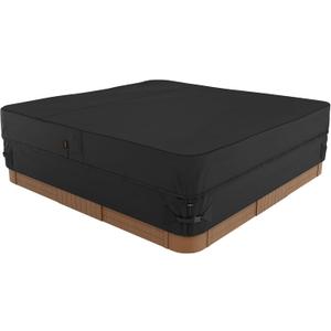 MINC Outdoor Hot Tub Cover 86 x 86 Inch for 82 x 82 or 83 x 83 or 84 x 84 Square SPA Waterproof and Weatherproof Protectors Heavy Duty 600D Protective Cover Cap