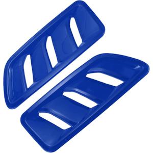 1 Pair Car Front Hood Air Outlet Vent Cover Trim for Jeep Wrangler JL JLU Gladiator 2018-2024 Hood Engine Bonnet Air Vent Outlet Cover Bezels ABS Blue