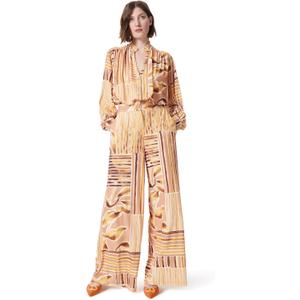 DEE OCLEPPO Women's Piper Button Top With Zipper Bottom Jumpsuit Standard, Small, Mango Mojito- Watercolor Branc 