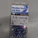 Hillman No. 8-32 in. x 1/2 in. L Slotted Round Head Zinc-Plated Steel Machine Screws 10 pk