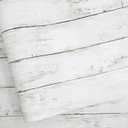 Abyssaly White Grey Wood Self Adhesive Paper 17.71 in X 32.8 Ft Removable Wood Peel and Stick Wallpaper Decorative Wall Covering Vintage Wood Panel Interior Film