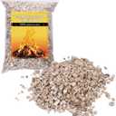 Rock Wool Vermiculite Granules for Gas Logs, 12 oz Bag, Gray