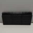 BORHOOD Bird Spikes, 20 Pack Pigeon Deterrent for Small Birds Raccoon Cats Defender for Outside to Keep Squirrel Away, Plastic Fence Spike for Railing and Roof-Black