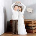 Romantic Couple Figurine Statue Resin Wedding, Love Sculpture for Valentines Day, Couples Figurine for Home Decor, Wedding Cake Topper, Romantic Couple Gift