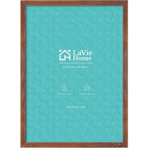 LaVie Home 22.375x34 Picture Frame Brown Puzzle Frame, Display Pictures, Puzzle 22.375x34 Without Mat, Stable Frame and Polished Plexiglass, Horizontal and Vertical Format of The Walls