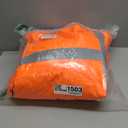 SKSAFETY High Visibility Reflective Jackets for Men, Waterproof Class 3 Safety Jacket with Pockets, Hi Vis Orange Coats with Black Bottom, Mens Work Construction Coats for Cold Weather,2XL, 1 Pack (XX-Large)