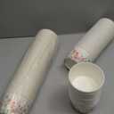 Bokon 100 Pcs Wildflower Paper Ice Cream Cups 9 oz Disposable Dessert Bowls Snack Cups Soup Cups for Birthday Baby Shower Spring Summer Floral Party Decorations Wildflower Party Supplies