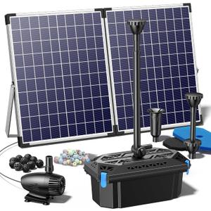 NFESOLAR 50W Solar Pond Filter Pump 580 GPH for Pond up to 2000 Gallons