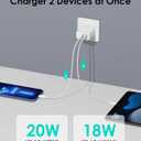 [4 Pack] 20W USB C Charger Block Fast Charging Multiport Adapter