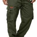 HOTake Men's Casual Cargo Sweatpants Waist Drawstring Joggers Hiking Tactical Pants for Men with Pockets M