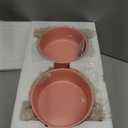 Elevated Ceramic Dog Bowl Set - Raised Dog Bowls with Non-Slip Bamboo Stand - Dog Food and Water Bowl Set - Double Dog Feeding Bowls - Suitable for Small and Medium Dogs - 28.74 OZ - 3.6 CUPS - 850 ML