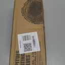 WOPITUES Wood Floating Shelves Set of 6, Shelves for Wall Decor, Farmhouse Shelf for Bedroom, Bathroom Storage Shelves, Book Shelves for Living Room-Black (16.5 Inch)