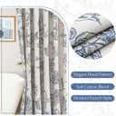 MitoVilla Blue Farmhouse Shower Curtain Set, Cotton Floral Hummingbird Cottagecore Spring Shower Curtains for Bathroom, Modern Country Bathroom Dcor, 72" W x 72" L