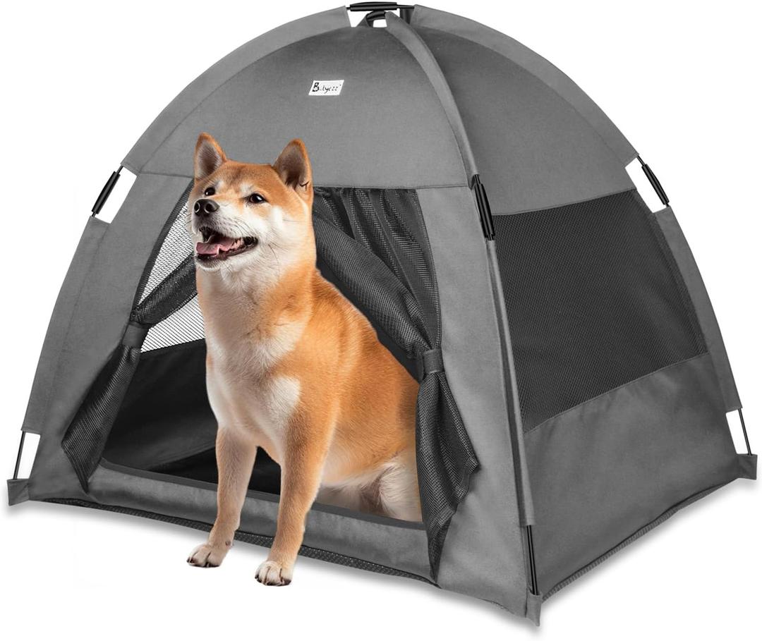 Cat Tent Outdoor/Indoor, Cat and Dog Waterproof Tent House, Outdoor Dog Bed Washable, Indoor/Outdoor Cave Nest Bed Small Dog Tent for Cat, Bunny and Small Animal (Gray, L)
