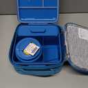 MAISON HUIS Bento Lunch Box with 8oz Soup Thermo, 5-Compartment Leak-Proof Container, Thermo Hot Food Jar and Insulated Lunch Bag, BPA Free,Travel, School (Blue)