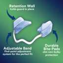 DenTek Comfort-Fit Dental Guard, Mouth Guard for Grinding Teeth at Night, Pack of 2 Guards & 1 Storage Case