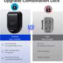 Magnetic Key Holder Box Hide A Key Under Car with Combination Lock with Strong Magnet for Storage Key Indoors, Outdoors Outside