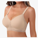 Womens Wireless Bra Push Up Bra for Women Seamless No Underwire Bras Regular & Plus Size, L