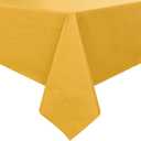 Romanstile Halloween 100% Waterproof PVC Tablecloth, Rectangle Oil Spill Proof Stain Resistant Vinyl Table Cloth, Wipe Clean Plastic Table Covers for Kitchen/Dining/Parties - 54 x 78 Inch, Yellow