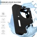 Soft Silicone Camera Case Compatible with Kodak PIXPRO FZ55 Digital Camera, Top Grain Leathr Silicone Cover (Black)