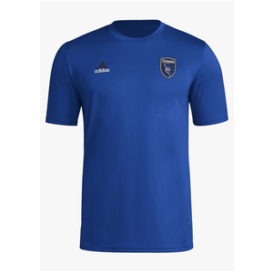 Adidas Men's San Jose Earthquakes MLS Short Sleeve T-Shirts XXL Blue 