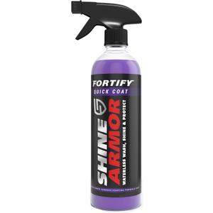 SHINE ARMOR Fortify Quick Coat  3-in-1 Ceramic Coating Spray (8oz) | Waterless Wash, Shine & Protection | Streak-Free, Hydrophobic Car Wax for Paint & Trim
