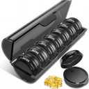 4 x Weekly Pill Organizer 2 Times a Day, 7-Day,AM PM Pill Case for Medicine Vitamin Medication Supplement(Black)