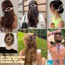 6 PCS French Flat Hair Clips for Women 2 Styles Large Matte Flat Claw Clips Strong Hold No-Slip French Hair Barrettes for Thick Thin Hair(Brown 2)