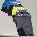 Hanes Men's Underwear Boxer Briefs, Cotton Stretch Moisture-Wicking Underwear, Multi-pack, size medium, Color may Vary