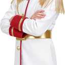 Boys Prince Charming Costume Kids Royal Prince Dress Up for Cosplay Fairytale Ball Halloween Birthday Party Outfit, White, 7-8 Years