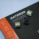 GATERON KS-33 Low Profile Banana Keyboard Switches, Tactile 65gf 3 Pin RGB LED Factory Pre-lubed for MX Mechanical Keyboard (110)