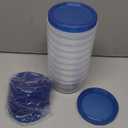 Qeirudu 10 Pack 16oz Freezer Storage Containers with Screw Lids, Leakproof Meal Prep Containers, Small Plastic Food Storage Containers for Soup, Fruits, Leftovers, Salads, Oats