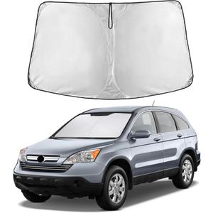 EcoNour Windshield Sunshade Compatible for Honda CRV 2007-2009 2010 2011, Sun Visor for Front Windshield & Window Sun Shade Cover, UV Heat Blocker & Protector, Car Accessories