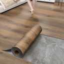 Luxury Thicken Wood Grain Peel and Stick Floor Tiles Self-Adhesive Vinyl Flooring Roll-DIY Easy for Wall and Floor,Hard Surface/Waterproof/Anti Slip (Brown Vinyl Flooring, 17.72 "W x 393.7" L)