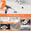 33 Feet Drain Snake Auger, Plumbing Snake Drain Hair Clog Removal Tool, Heavy Duty Toilet Snake Auger, Sink Unclogger Drain Cleaner Tool for Bathroom Kitchen Tub Shower Drain Clog Remover with Gloves