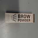 Revolution, Brow Powder Stamp & Stencil Kit, Brow Shaping Tool, Dark Brown, Includes Brow Stencils, Dark Brown