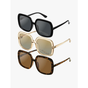 miyya Oversized Polarized Sunglasses Women, Trendy Retro Sun Glasses for Women 2025, Oversized Shades